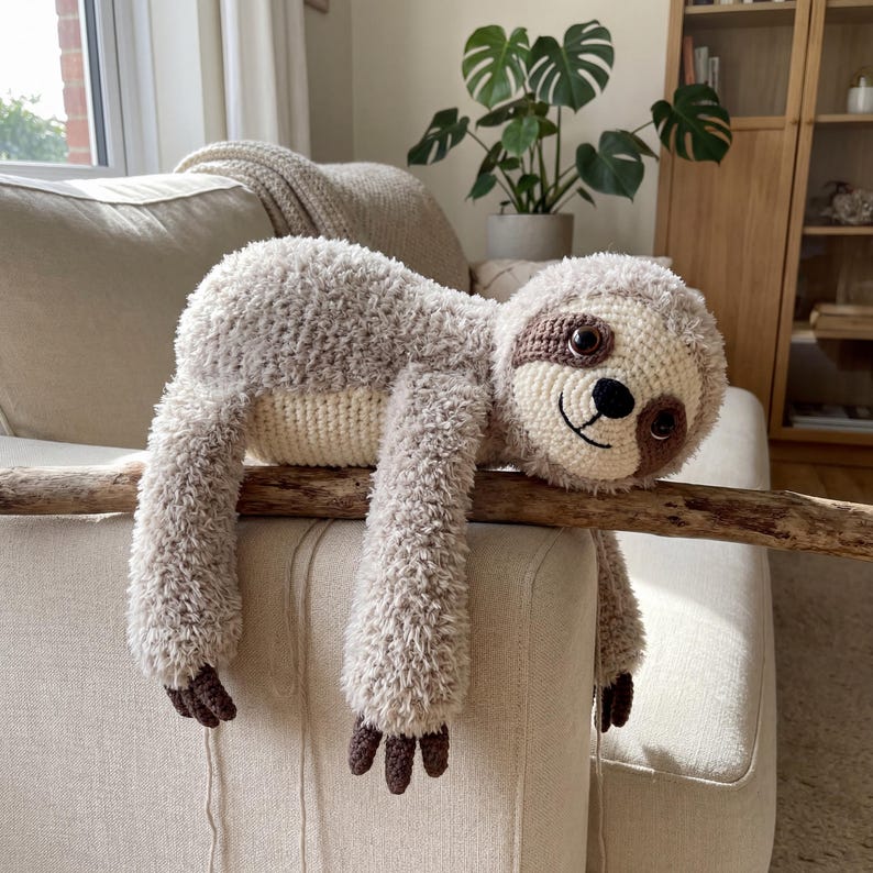 Realistic Sloth Amigurumi Crochet Pattern PDF Tutorial Detailed ...