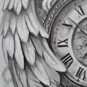 Les Ailes du Temps - Printable art haute résolution (600 DPI )