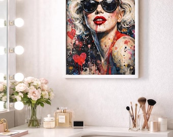 Iconic Love,Urban Graffiti,Graffiti,Urban art,Street Art,Street Art Portrait,Graffiti Portrait Art,Urban Graffiti Portrait,Graffiti Print