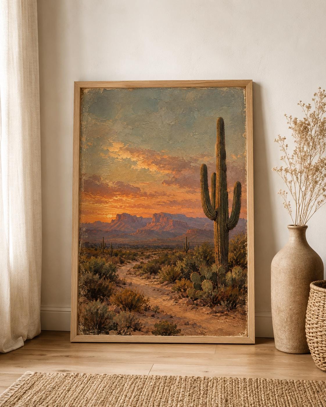 Desert Oil Painting - Etsy