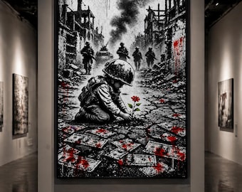 Bansky, Hope ,Street Art Print,Bansky Inspired,Banksy Style,Banksy Wall Art,Bansky Poster, Banksy Wall Art, Graffiti, Banksy Graffiti Art