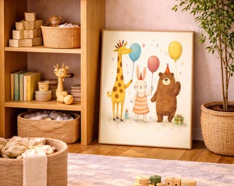 Nursery wall art,Kids Room Decor,Cozy Decor,Funny Prints,Children Room,Woodland Nursery Decor,Child Boy Room Art,Forest Nursery Decor