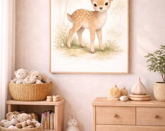 Nursery wall art,Kids Room Decor,Cozy Decor,Funny Prints,Children Room,Kids Gift,Baby Boy Room,Child Boy Room Art,Forest Animals,