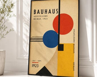 Bauhaus Decor,Modernist Home Decor,Bauhaus Style,Bauhaus Poster,Bauhaus Print,Mid Century Modern,Bauhaus Modernist,Mid Century Modern