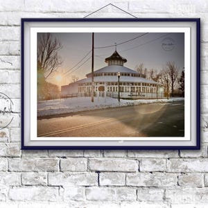 Haunted Carousel Photograph | 1895 Crescent Park Ghost Orbs (Framed 8x10)
