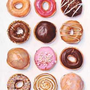 Donut Dutzend Limitierter Giclée Druck