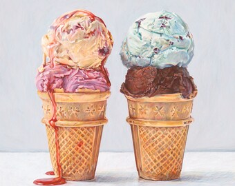 Ice Creams 1 Limited Edition Giclée Print