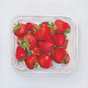 British Food Collection 1 Giclée Print Strawberry Punnet