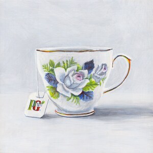 British Food Collection 1 Giclée Print Teacup with PG Tips