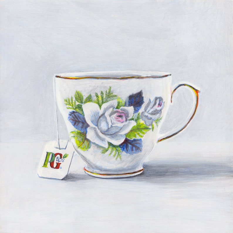 British Food Collection 1 Giclée Print Teacup with PG Tips