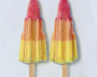 Rocket Lolly Ices Limited Edition Giclée Print