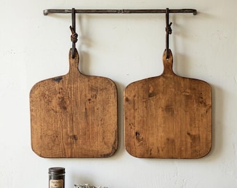 French Style Vintage Bread Board Reclaimed Wood Charcuterie Cheese Serving Board Farmhouse Decor