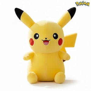 POKEMON Pikachu Plush Toy, Large Soft Pikachu Pillow Plushie, Gift for Kids & Gamers