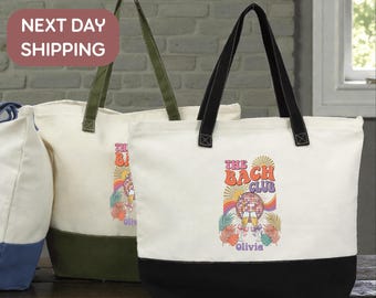 Custom Bach Tote, Bach Club Tote, Bachelorette Gift Tote, Bride Gift Tote, Girls Bach Tote, Bach Weekend Tote, Bride Party Tote