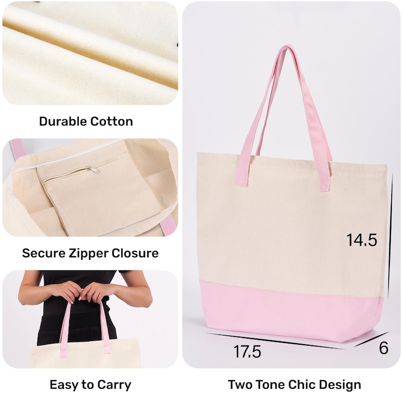 a picture of a tote bag size guide