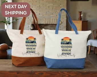 Custom Cruise Crew Tote, Cruise Gift Tote, Family Cruise Tote, Cruise Fan Tote, Cruise Vacation Tote, Cruise Team Tote, Ocean Cruise Tote