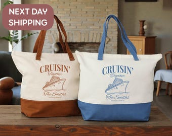 Custom Family Cruise Tote, Cruise Reunion Tote, Family Gathering Tote, Cruise Event Tote, Cruise Celebration Tote, Cruise Group Tote