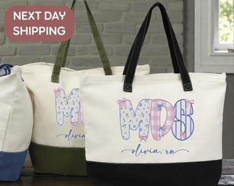 Custom MDS Nurse Tote Bag, Personalized RN Name Tote Bag, Nursing Gift Bag for MDS Coordinator, Nurse Practitioner Graduation Gift Bag