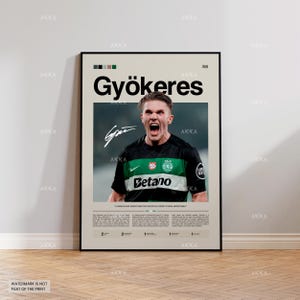 Viktor Gyökeres Sporting CP Fútbol Póster