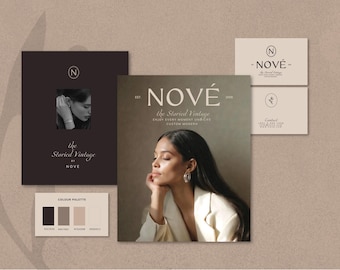 Luxury Branding Kit – Minimal Logo, Business Card & Instagram Templates