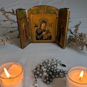 Triptych Madonna - Etsy