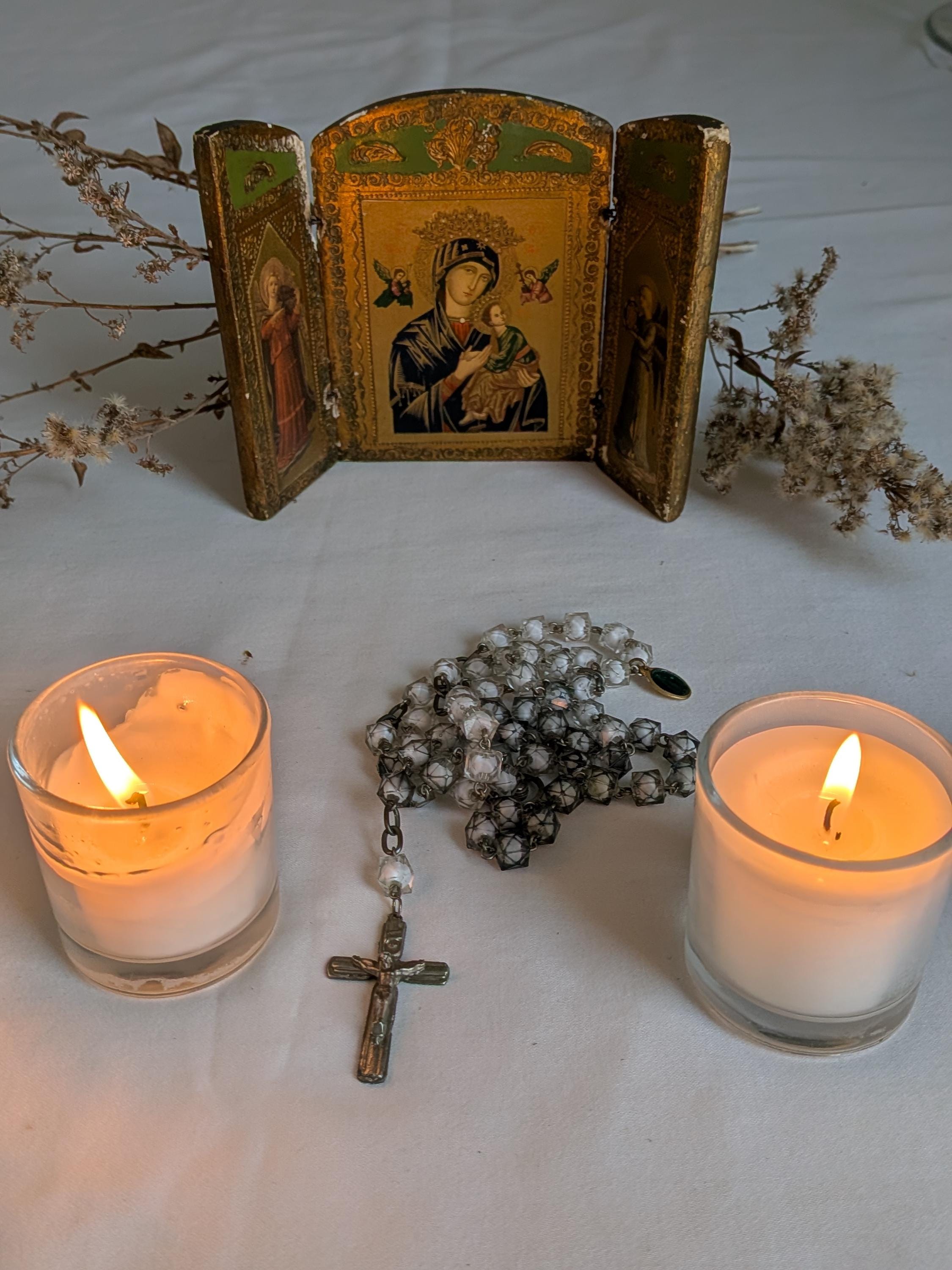 Triptych Madonna - Etsy