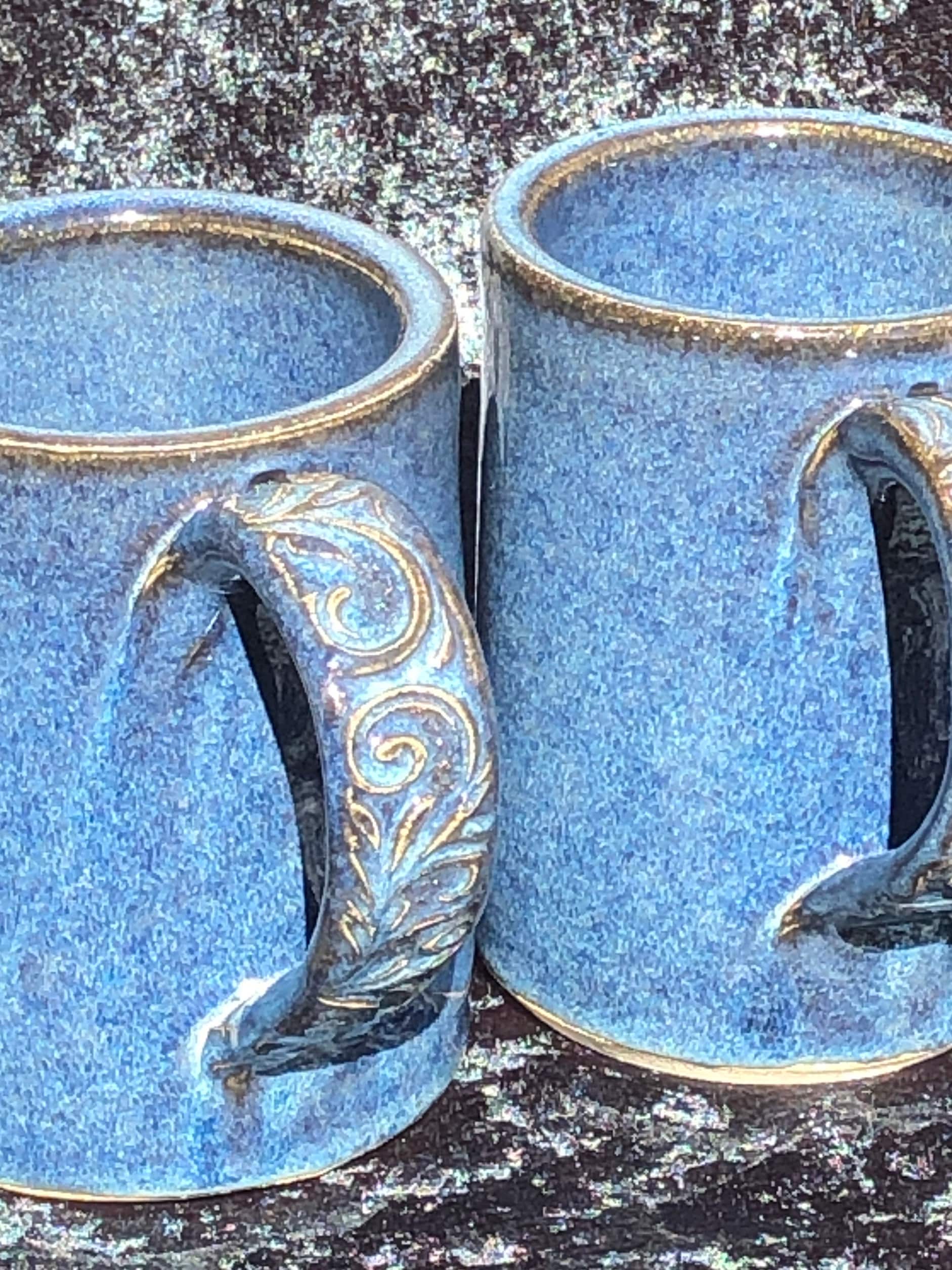 Arctic Night Forest - Navy Stainless Mug, White, , 20oz, Blue