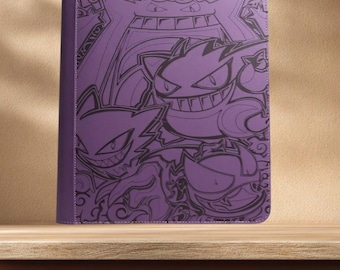 Carpeta/funda protectora o funda tipo penny de Gengar grabada con láser
