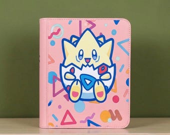 Custom UV-Printed Togepi TCG Binder, PU Leather, Toploader or Penny Sleeve Options