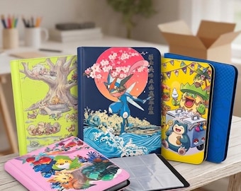Carpeta personalizada de Pokémon y TCG / Grabada con láser o impresa a todo color / Protector rígido o álbum de cartas