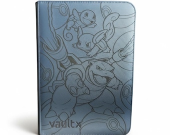 Álbum personalizado para cartas de la línea evolutiva de Blastoise / Álbum de Pokémon / Álbum de cartas coleccionables de inicio / Almacenamiento de cartas del juego de cartas coleccionables Pokémon / Regalo para coleccionistas