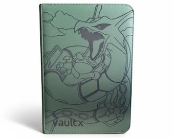 Álbum personalizado para cartas de Rayquaza / Álbum de Pokémon / Álbum para cartas coleccionables / Almacenamiento para cartas del juego de cartas coleccionables Pokémon / Regalo para coleccionistas