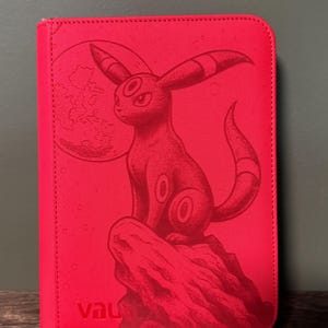 Custom Umbreon Card Binder | Pokémon Binder | Eeveelution Trading Card Album | Pokémon TCG Storage | Gift for Collectors | Topload or Penny image 2