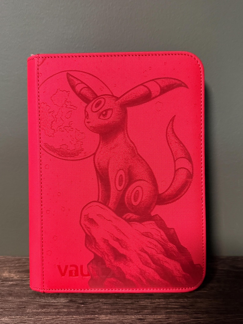 Custom Umbreon Card Binder | Pokémon Binder | Eeveelution Trading Card Album | Pokémon TCG Storage | Gift for Collectors | Topload or Penny image 2