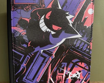 Personalized Gengar TCG Binder | Custom PU Leather Card Album Portfolio