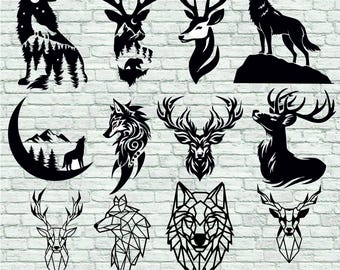 DXF and SVG package for CNC machines, laser and plasma cutters, vector engraving files, cutting files for Cricut