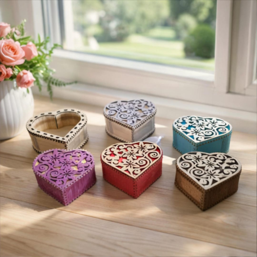 Herzförmige Geschenkbox Aus Karton Mit Schleife – Hochzeitsbox, Partybox, Süßigkeitenbox (rot, 23x20x9 Cm) – Ideal Für Pralinen, Schmuck