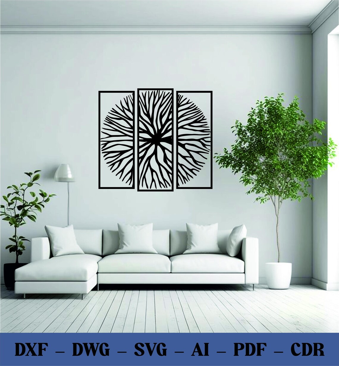 Complex Svg Examples Complex Tree Silhouette DXF SVG Panel for Laser Cutting - Etsy