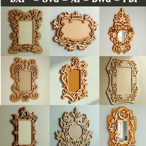 Miroir cadre avec impression Motif floral coloré