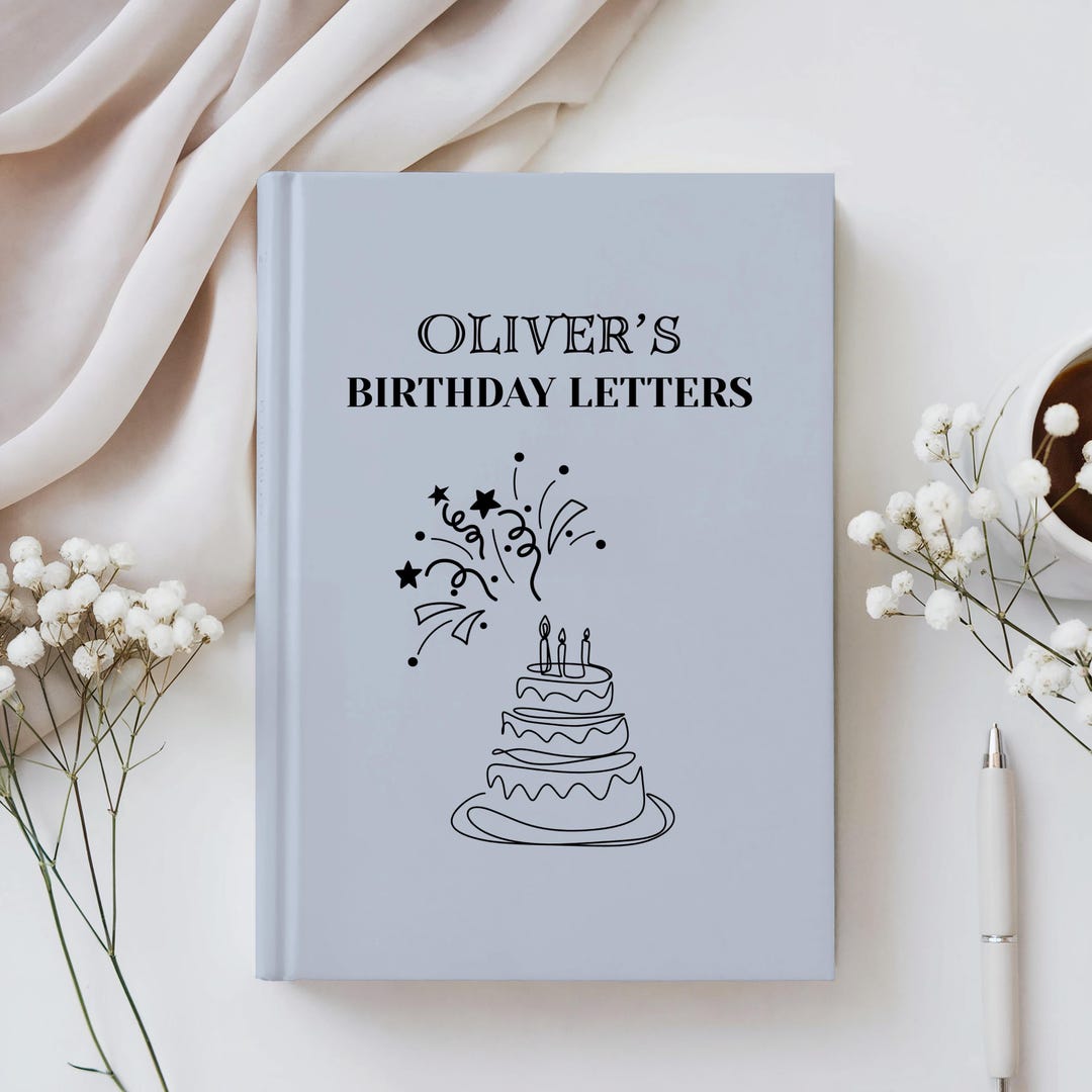 Birthday Letters Journal, Letters for Each Birthday Book, Custom Name ...