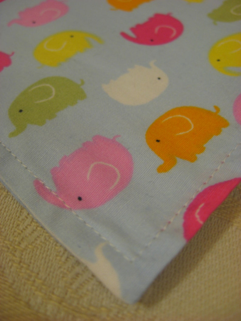 dog pet photo prop s ml accessories Doggy bandana,colourful elephants on pale blue-sizes x small