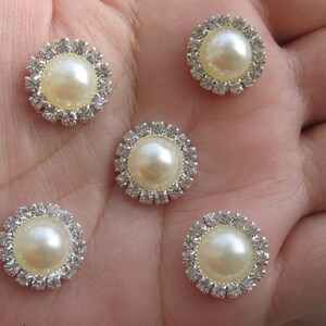 Pearl and diamante embellishment, Ivory, flat back, crafts, wedding,invitations, hair accessories,cabachon,bulk buy, flower centres,notions