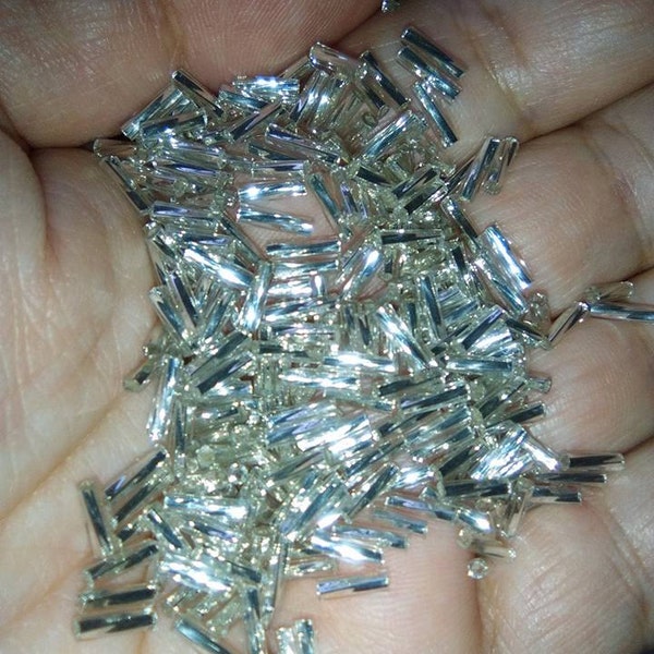 Silver or gold bugle beads 6mm, 40g, lovely quality-crafting,supplies,sewing,notions, jewellery,costume, findings, belly dance costumes,rave