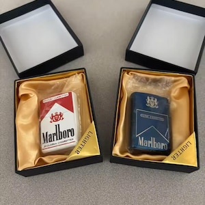 Encendedor metálico premium a prueba de viento, artículo de colección recargable de alta calidad, regalo elegante para él, accesorios de lujo de estilo vintage. imagen 8