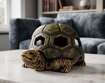 Posacenere a forma di tartaruga, posacenere in resina antivento per sigarette, decorazione per casa e ufficio, regalo originale per fumatori, accessorio per interni ed esterni.