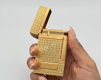 Luxury Silver & Gold Refillable Lighter - Elegant Resonance Sound - Premium Metal Gift for Him - Classic Vintage Style Accessory