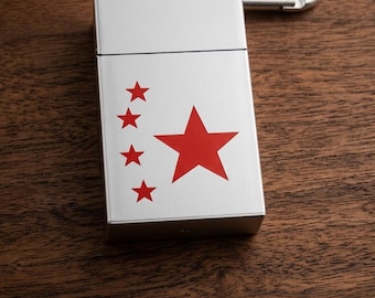 Posacenere tascabile Vintage Star con moschettone, mini posacenere in metallo per viaggi all'aperto, piccolo contenitore per sigarette, regalo per uomo