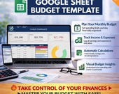 Automated Budget Spreadsheet, Google Sheets Budget Template with Bank Import & Expense Tracker