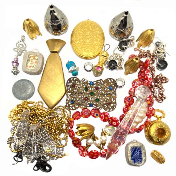 Assortment of Jewelry Making Items Varied Miscellaneous Beading