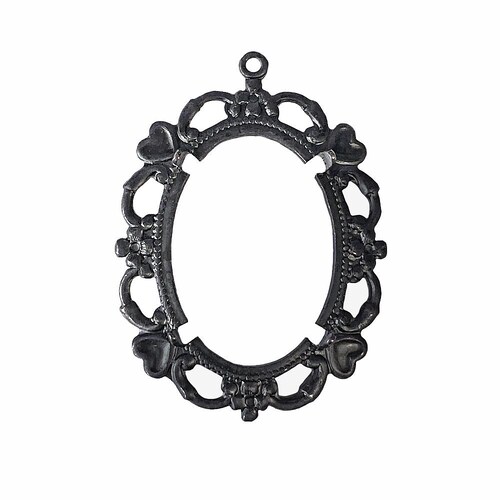 6 VINTAGE WEDGEWOOD BLUE RESIN LADY PONY TAIL HEAD 30x22mm OVAL